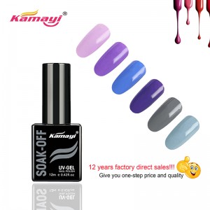 Kamayi Custom Private Label Nail Salon 72 Colors Acrylic Gel Nail Polish Soak Off Semi Permanent Uv Gel Polish For Wholesale