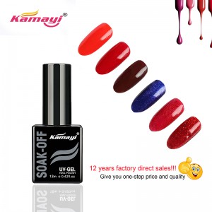 Kamayi 72 Color High Quality Nail Gel Polish Long Lasting Shimmer Soak Off Gel Polish GP071